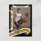 Ice Hockey Trading Kaart in Lively Yellow Contactkaartje (Voorkant)