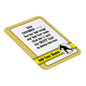 Ice Hockey Trading Kaart Magnet Sjabloon Magneet (Rechterzijde)