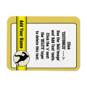 Ice Hockey Trading Kaart Magnet Sjabloon Magneet (Horizontaal)