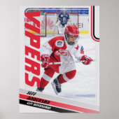 Ice Hockey Trading Kaart Poster (Voorkant)
