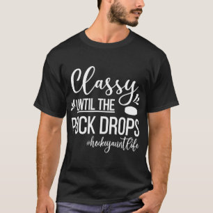 Ice Hockey Tunt van een ijshockey speler tante T-shirt