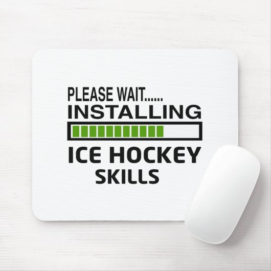Ice Hockey-vaardigheden installeren Muismat (Met muis)