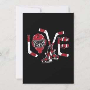 Ice Hockey Valentijnsdag Love Cute Gift Boys Girl Kaart