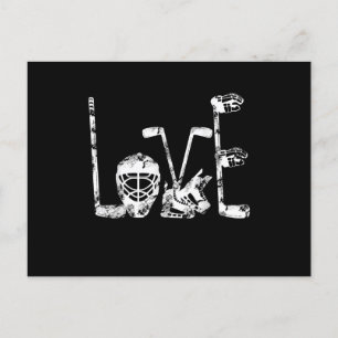 Ice Hockey Valentijnsdag Love Cute Gift Boys Girl Uitnodiging Briefkaart