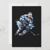 Ice Hockey Verjaardag uitnodiging, Ice-Hockey Part Kaart (Achterkant)