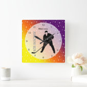 Ice Hockey Vierkante Klok (Huis)