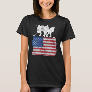 Ice hockey VS vlag ijshockey ijshockey T-shirt