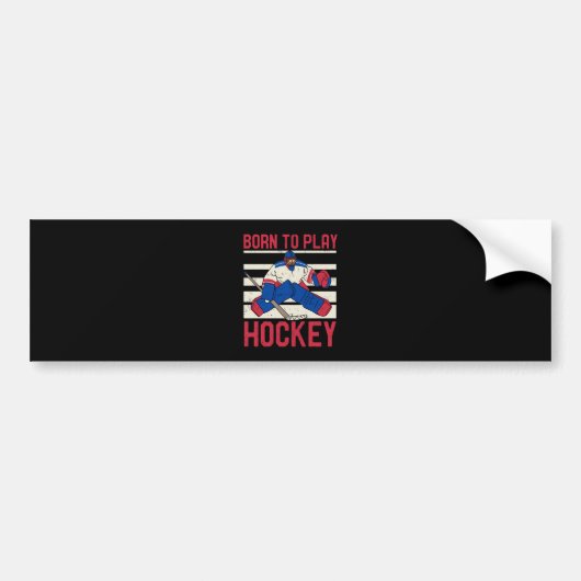 Ice Hockey Winter Sport Bumpersticker (Voorkant)