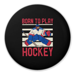 Ice Hockey Winter Sport Keramische Knop