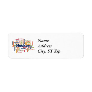 Ice Hockey Word Cloud Etiket