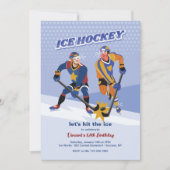 Ice Hokey Invitation Kaart (Voorkant)