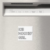 Ice hokey meisje magneet (Insitu (Vaatwasser))