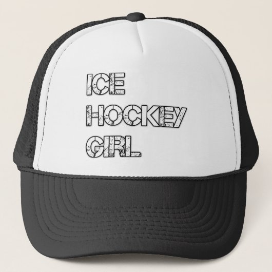 Ice hokey meisje trucker pet (Voorkant)