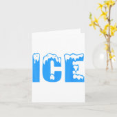 Ice Ice And Baby Family Funny Halloween Costume Co Kaart (Gele Bloem)