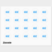 Ice Ice And Baby Family Funny Halloween Costume Co Ronde Sticker (Vel)