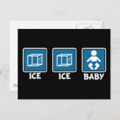 Ice Ice Baby Briefkaart (Voorkant / Achterkant)