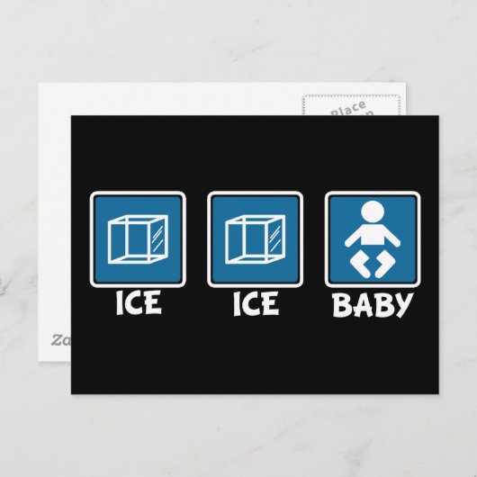 Ice Ice Baby Briefkaart (Voorkant / Achterkant)