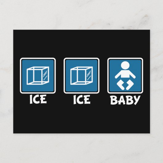 Ice Ice Baby Briefkaart (Voorkant)