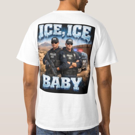 Ice Ice baby ice T-shirt (Achterkant)