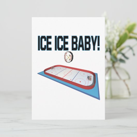 Ice Ice Baby Kaart (Staand voorkant)