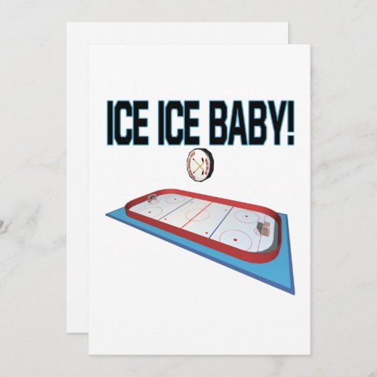 Ice Ice Baby Kaart (Voorkant / Achterkant)