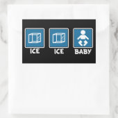 Ice Ice Baby Rechthoekige Sticker (Tas)