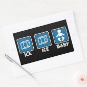 Ice Ice Baby Rechthoekige Sticker (Envelop)