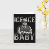 Ice Ice Baby Retro Funny Trump Kaart (Gele Bloem)