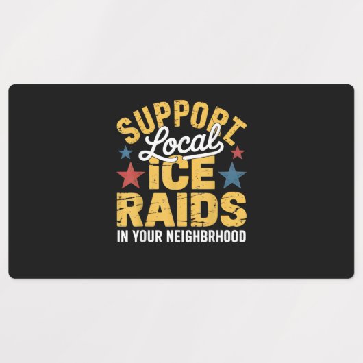 ICE immigratie ondersteuning Labels (Design 1)