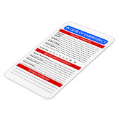 ICE in Hoesje van noodresponsmagnet Magneet (Linkerzijde)