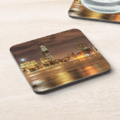 Ice is gedeeltelijk gesmolten op de Charles River  Onderzetter (Linkerzijde)