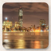 Ice is gedeeltelijk gesmolten op de Charles River  Onderzetter (Voorkant)