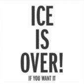 ICE is voorbij Sticker (Voorkant)