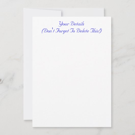 ICE KAART (Achterkant)