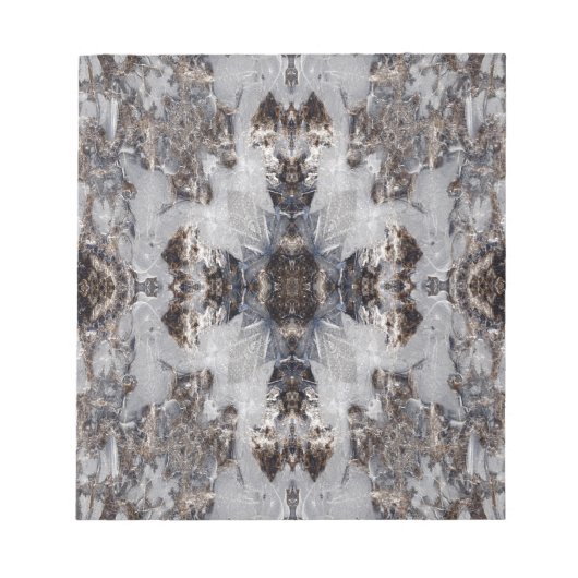 Ice kaleidoscoop patroon notitieblok (Voorkant)