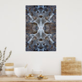 Ice kaleidoscoop patroon poster (Keuken)