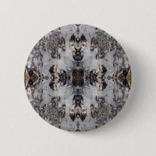 Ice kaleidoscoop patroon ronde button 5,7 cm
