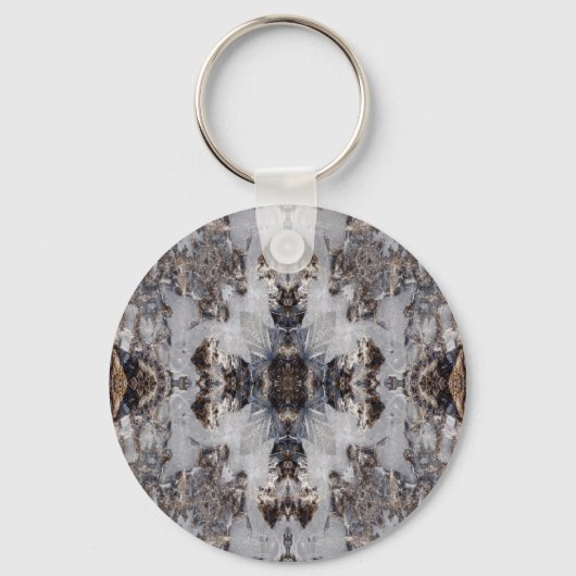 Ice kaleidoscoop patroon sleutelhanger (Voorkant)