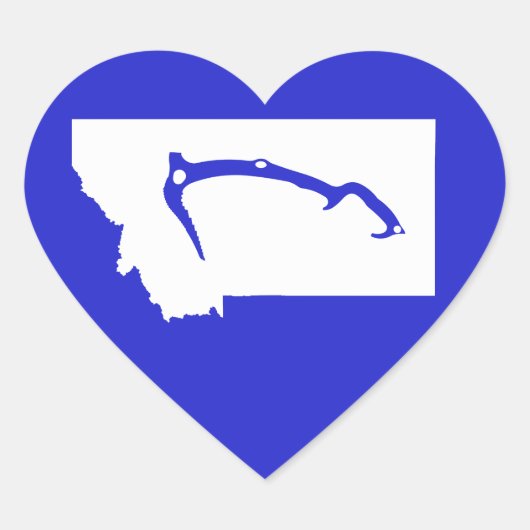 Ice Klib Montana Hart Sticker (Voorkant)