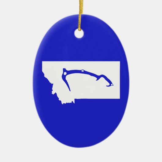 Ice Klib Montana Keramisch Ornament (Voorkant)