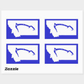 Ice Klib Montana Rechthoekige Sticker (Vel)