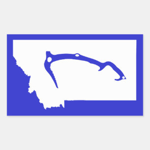 Ice Klib Montana Rechthoekige Sticker