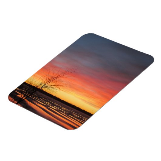 Ice Lake Sunset Flexible Magnet Magneet (Linkerzijde)