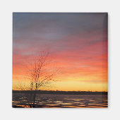 Ice Lake Sunset Magnet (Voorkant)