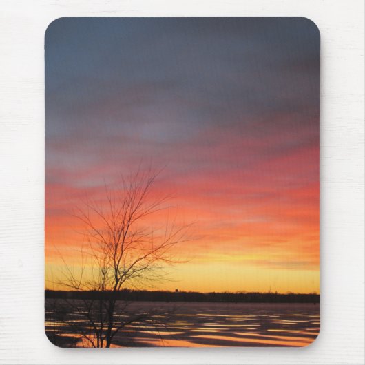 Ice Lake Sunset Mousepad Muismat (Voorkant)