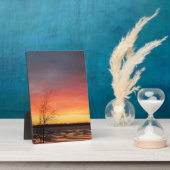 Ice Lake Sunset Plaque Fotoplaat (Zijkant)