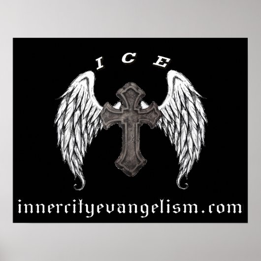ICE Logo Poster (Alle winsten naar ICE Ministry) (Voorkant)