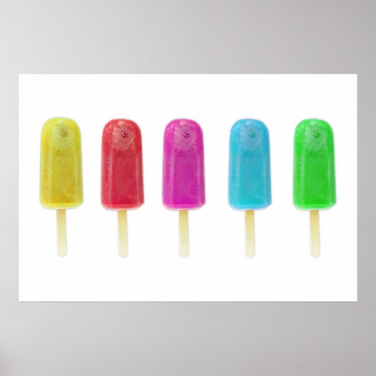 Ice Lollies Row Poster (Voorkant)