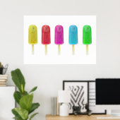 Ice Lollies Row Poster (Thuiskantoor)
