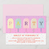 ICE LOLLIES ZOMERVERJAARDAG KAART (Voorkant / Achterkant)